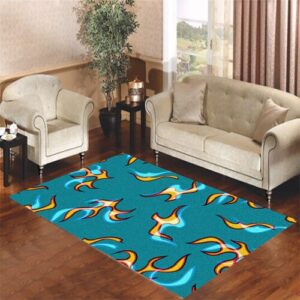 golf wang flame glitch Living room carpet rugs