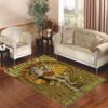 grateful dead elaborate frame skeleton Living room carpet rugs