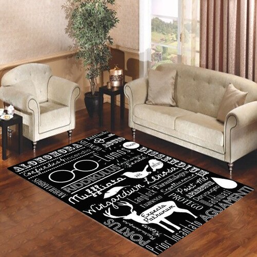 harry potter collage Living room carpet rugs