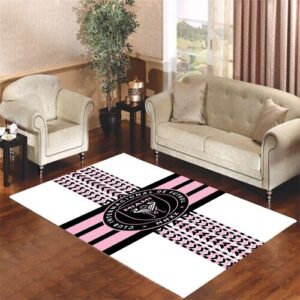 inter miami logo stripe Living room carpet rugs