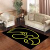 iowa hawkeyes neon Living room carpet rugs