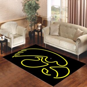 iowa hawkeyes neon Living room carpet rugs