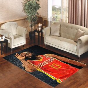 james harden red bkg 2 Living room carpet rugs