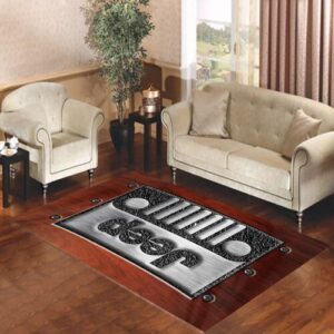 jeep logo embossed steel Living room carpet rugs