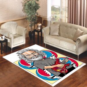 jerry garcia cartoon Living room carpet rugs