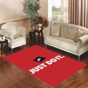 just do it motivation logo Living room carpet rugs