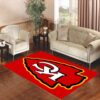 kansas City chief Living room carpet rugs
