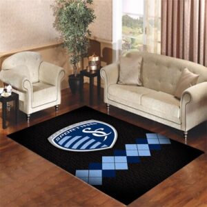 kansas city sporting logo 2 Living room carpet rugs