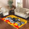 kaws yellow cartoon Living room carpet rugs