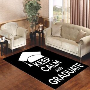 keep calm graduate Living room carpet rugs