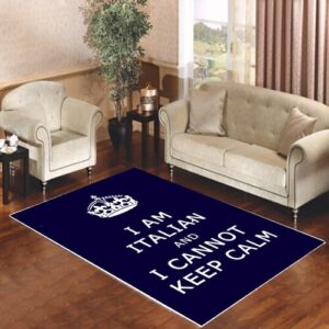 keep calm italian cannot Living room carpet rugs