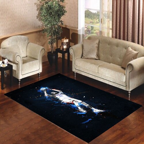 kevin durant blue jump 2 Living room carpet rugs