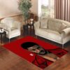 kid cudi red art Living room carpet rugs