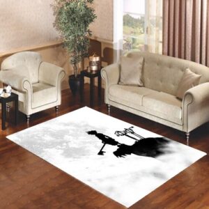 kingdom hearts silhouette Living room carpet rugs