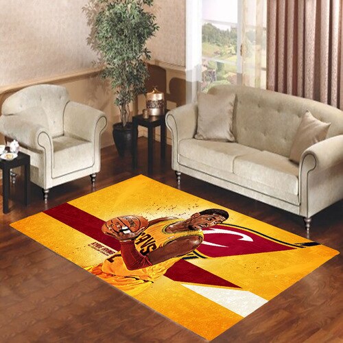 kyrie irving yellow bkg Living room carpet rugs