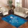 la dodgers on blue Living room carpet rugs