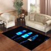 lava lamp blues Living room carpet rugs