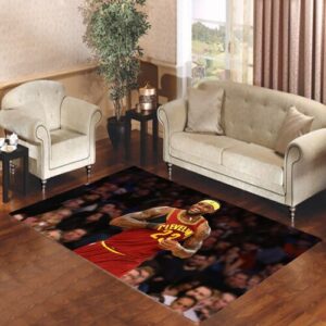 lebron james happy Living room carpet rugs