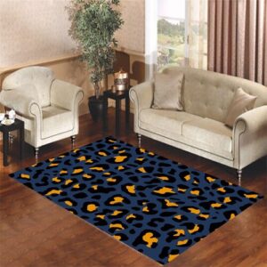 leopard wallpaper blue orange Living room carpet rugs