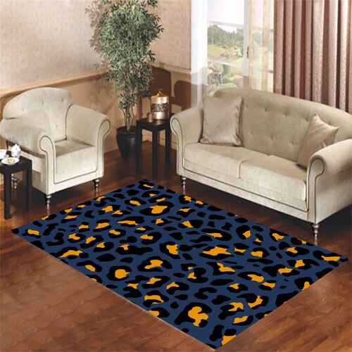 leopard wallpaper blue orange Living room carpet rugs