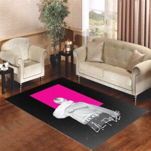 lil peep pink Living room carpet rugs
