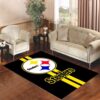 logos and uniforms of the pittsburgh steelers Living room carpet rugs