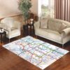 london tube map Living room carpet rugs
