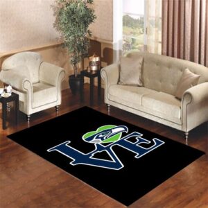 love seattle seahawks Living room carpet rugs