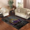 lsu tigers alternate logo wood Living room carpet rugs
