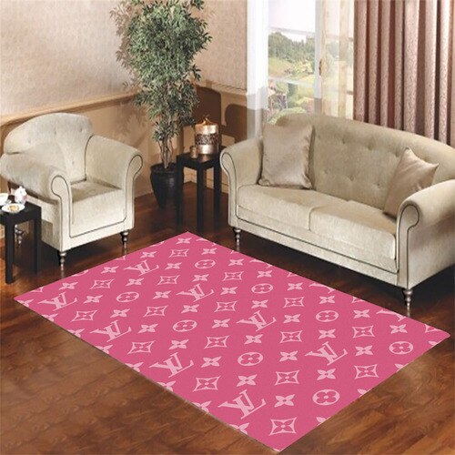 lv pink Living room carpet rugs - Travels in Translation