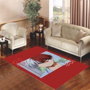 male aesthetic anime Living room carpet rugs