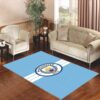 manchester city elegant logo Living room carpet rugs