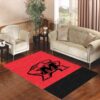 maryland terrapins red split Living room carpet rugs