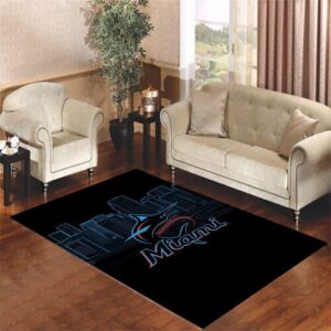 miami marlins Living room carpet rugs
