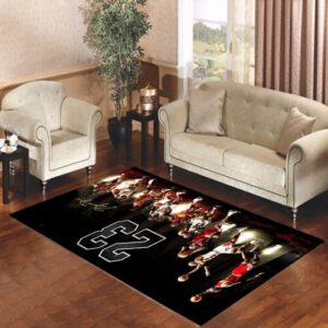 michael jordan 23 Living room carpet rugs