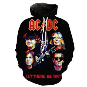 Acdc Rock Band 3D Printed Hoodie/Zipper Hoodie