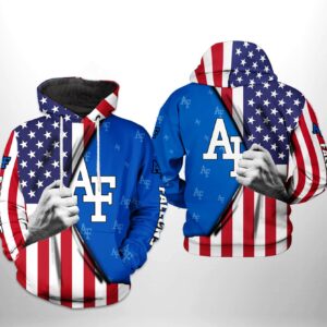 Air Force Falcons NCAA US FLag 3D Printed Hoodie/Zipper Hoodie