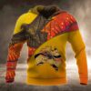 Ancient Pattern Maori Red Yellow 3D Printed Hoodie/Zipper Hoodie