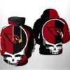 Arizona Cardinals NFL Grateful Dead 3D Printed Hoodie/Zipper Hoodie