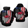 Arkansas Razorbacks NCAA US Flag 3D Printed Hoodie/Zipper Hoodie