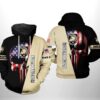 Army Black Knights NCAA US Flag Skull 3D Printed Hoodie/Zipper Hoodie
