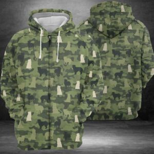 Australian Shepherd Camo 3D Printed Hoodie/Zipper Hoodie