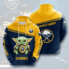 Baby Yoda Buffalo Sabres 3D Printed Hoodie/Zipper Hoodie