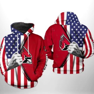 Ball State Cardinals NCAA US FLag 3D Printed Hoodie/Zipper Hoodie