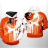Baltimore Orioles MLB Skull 3D Printed Hoodie/Zipper Hoodie