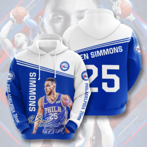 Ben Simmons Philadelphia 76ers 3D Printed Hoodie/Zipper Hoodie