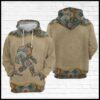 Bigfoot Mandala 3D Printed Hoodie/Zipper Hoodie