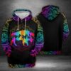 Bison 3D Printed Hoodie/Zipper Hoodie