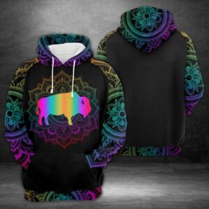 Bison 3D Printed Hoodie/Zipper Hoodie