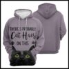 Black Cat Hair 3D Printed Hoodie/Zipper Hoodie